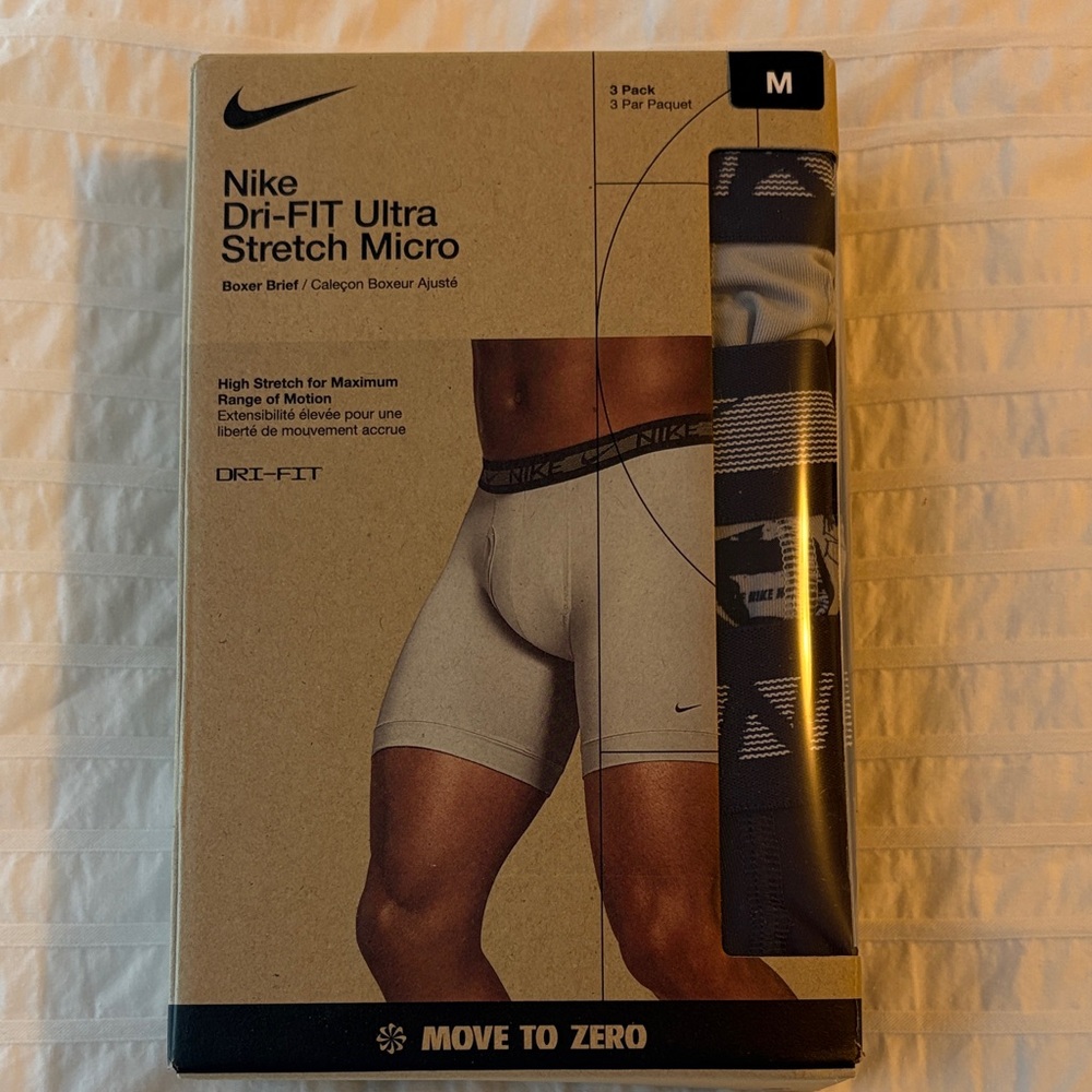 Nike Men’s Dri-FIT Ultra Stretch Boxer Briefs - 3 pack